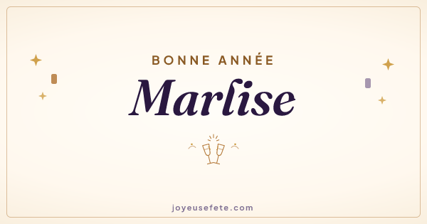 Image « Bonne année Marlise » au format large