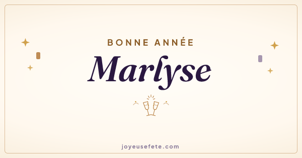 Image « Bonne année Marlyse » au format large