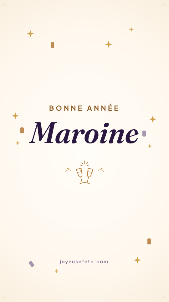 Image « Bonne année Maroine » au format story