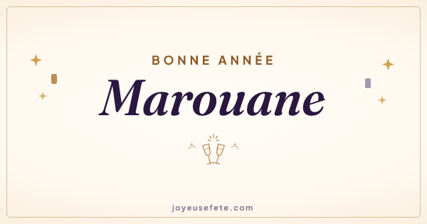 Image « Bonne année Marouane » au format large
