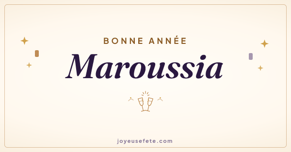 Image « Bonne année Maroussia » au format large