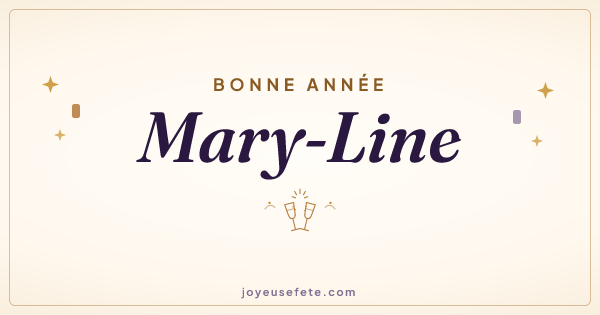 Image « Bonne année Mary-Line » au format large