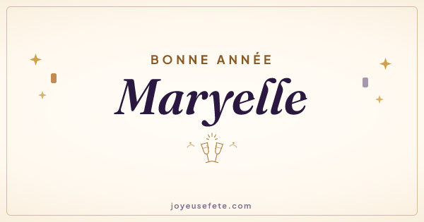 Image « Bonne année Maryelle » au format large