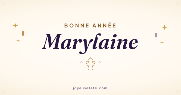 Image « Bonne année Marylaine » au format large