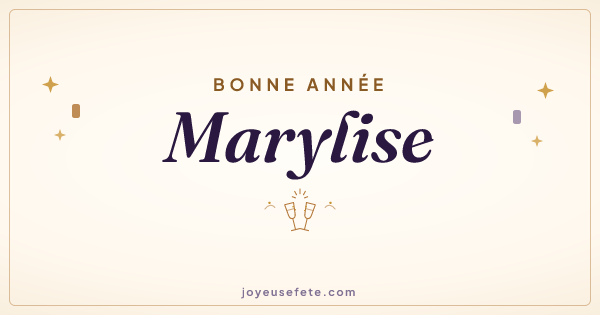 Image « Bonne année Marylise » au format large