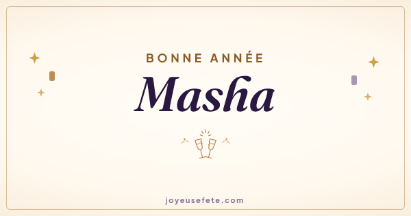 Image « Bonne année Masha » au format large