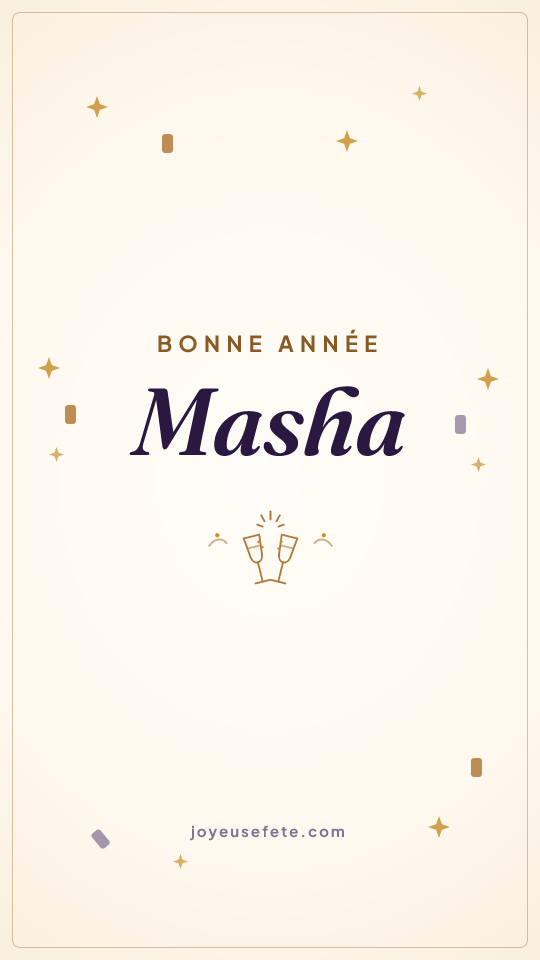 Image « Bonne année Masha » au format story