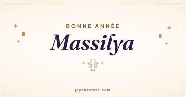 Image « Bonne année Massilya » au format large