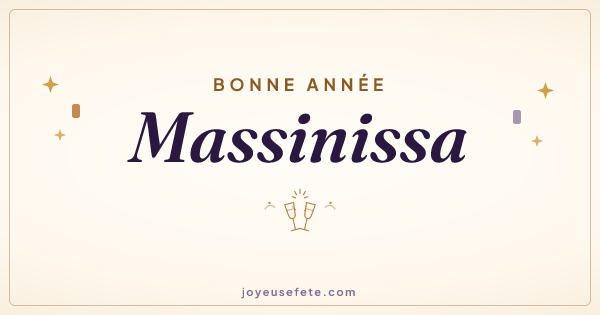Image « Bonne année Massinissa » au format large