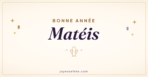Image « Bonne année Matéis » au format large