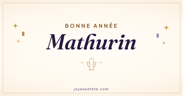 Image « Bonne année Mathurin » au format large