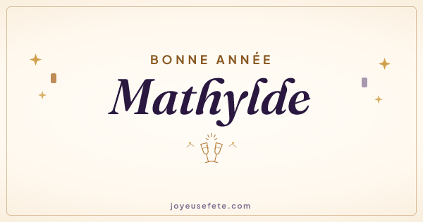 Image « Bonne année Mathylde » au format large