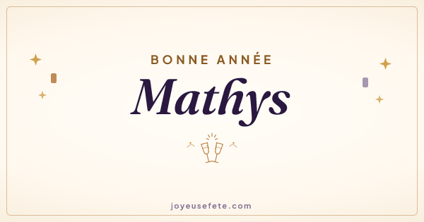 Image « Bonne année Mathys » au format large