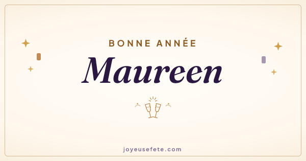 Image « Bonne année Maureen » au format large