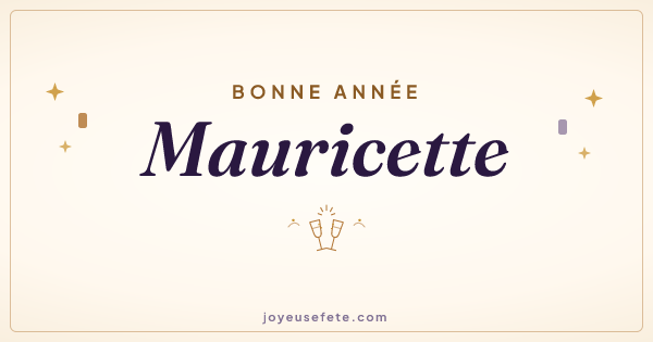 Image « Bonne année Mauricette » au format large