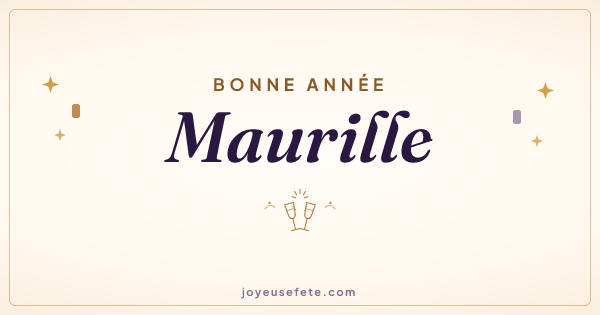 Image « Bonne année Maurille » au format large
