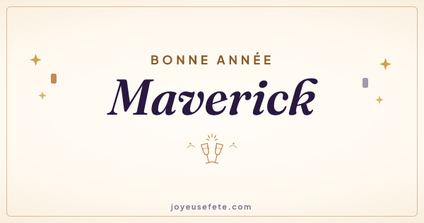 Image « Bonne année Maverick » au format large