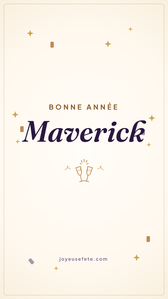 Image « Bonne année Maverick » au format story