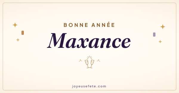 Image « Bonne année Maxance » au format large