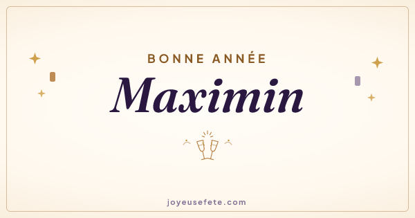 Image « Bonne année Maximin » au format large