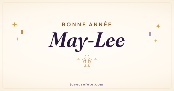 Image « Bonne année May-Lee » au format large