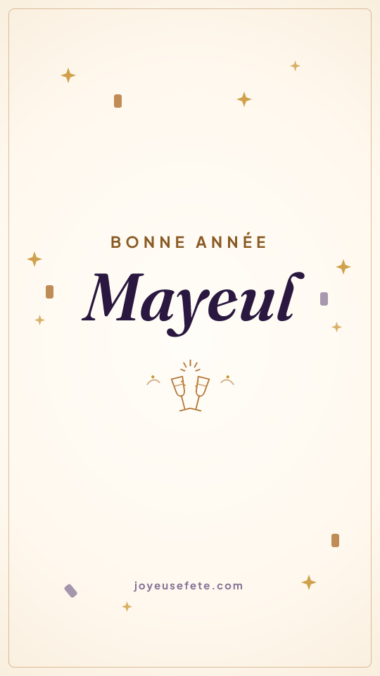 Image « Bonne année Mayeul » au format story