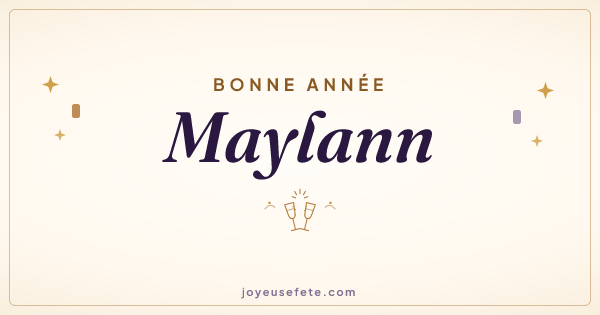 Image « Bonne année Maylann » au format large