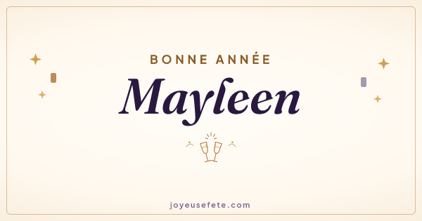 Image « Bonne année Mayleen » au format large