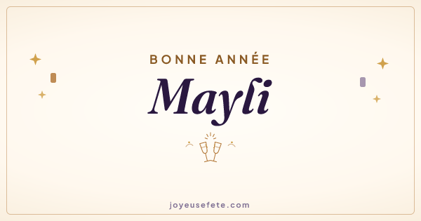 Image « Bonne année Mayli » au format large