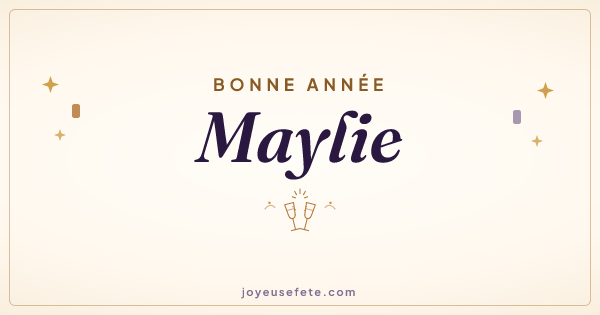 Image « Bonne année Maylie » au format large