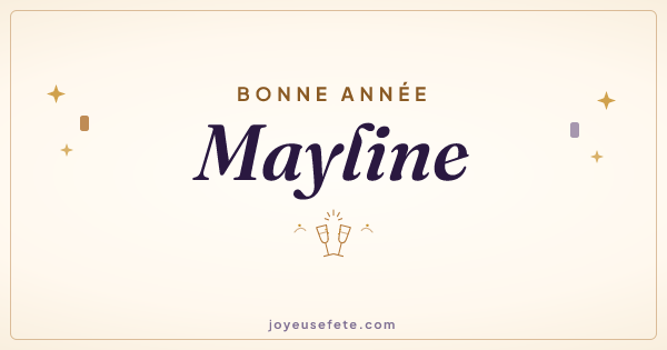 Image « Bonne année Mayline » au format large