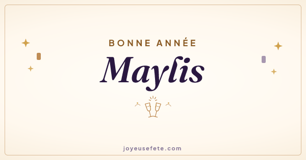 Image « Bonne année Maylis » au format large