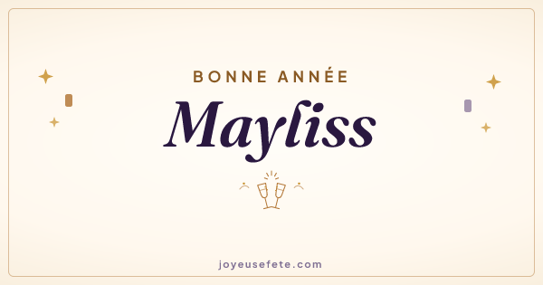 Image « Bonne année Mayliss » au format large
