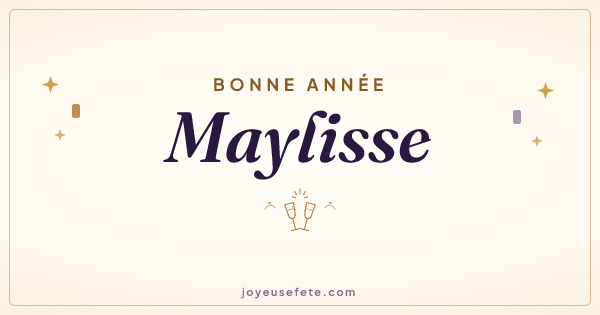 Image « Bonne année Maylisse » au format large