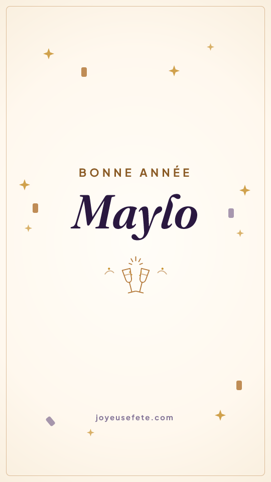 Image « Bonne année Maylo » au format story