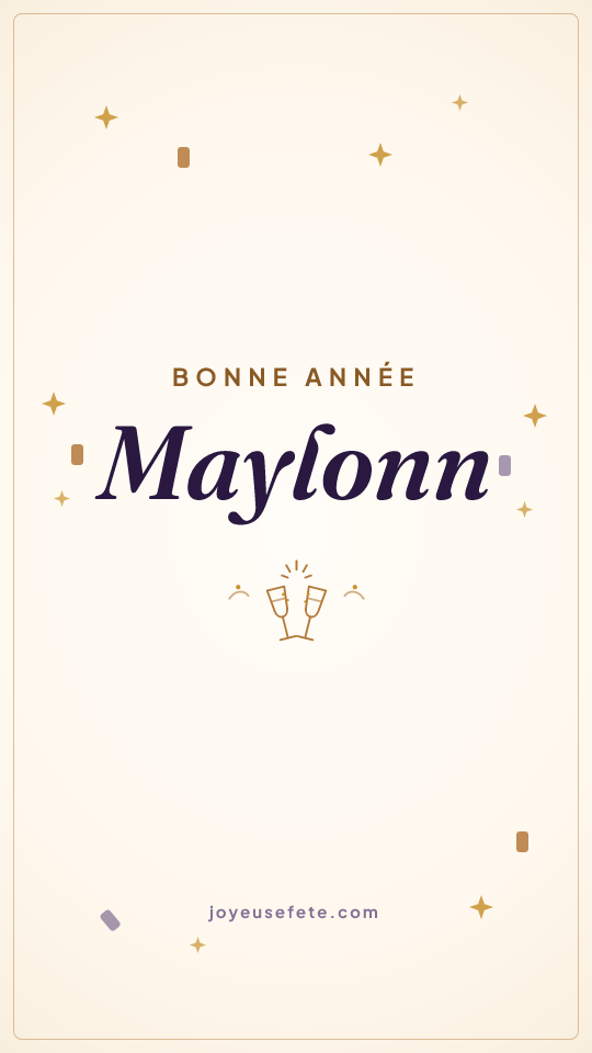 Image « Bonne année Maylonn » au format story