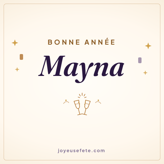 Image carrée « Bonne année Mayna » pour WhatsApp