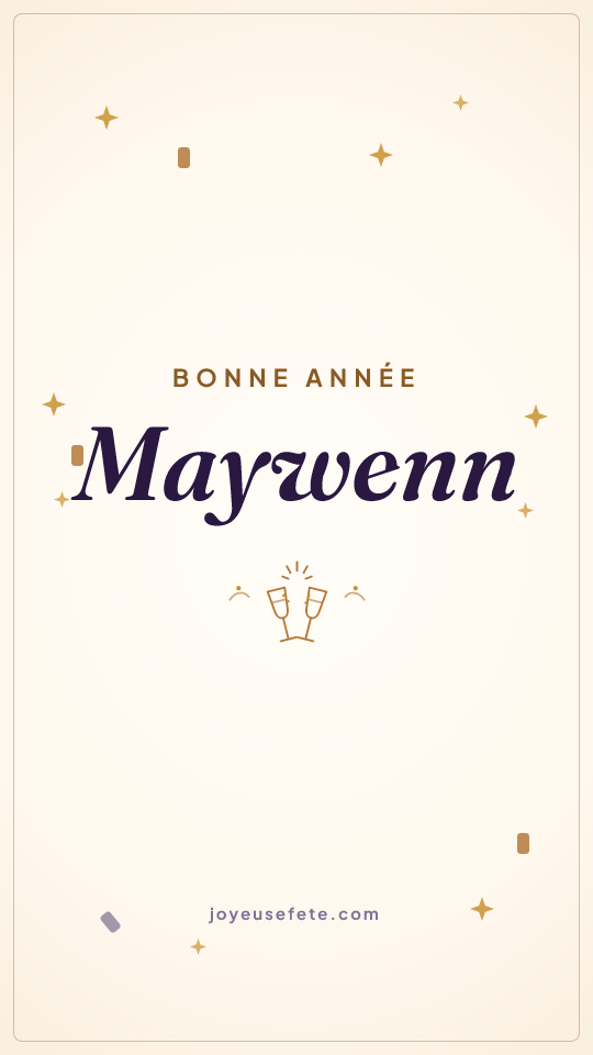 Image « Bonne année Maywenn » au format story