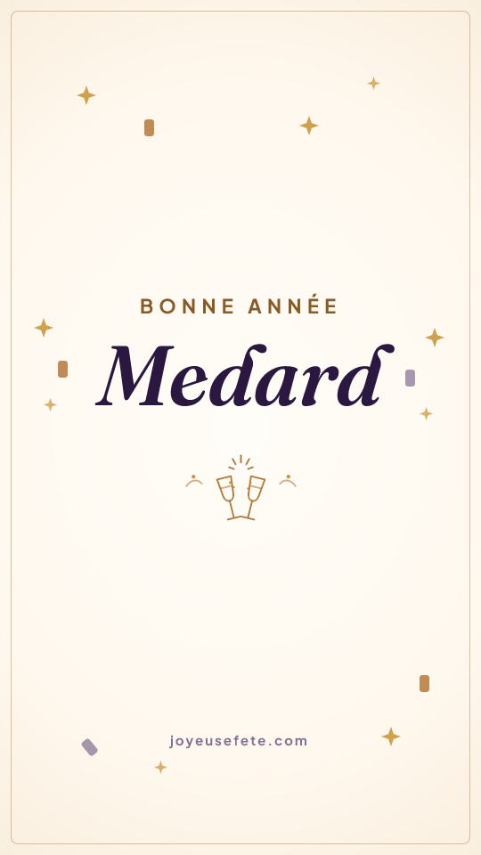 Image « Bonne année Medard » au format story
