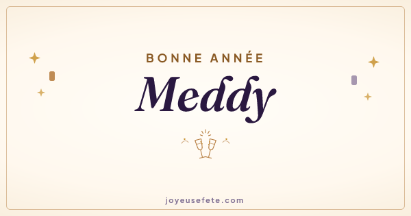 Image « Bonne année Meddy » au format large