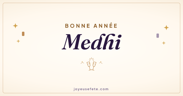 Image « Bonne année Medhi » au format large