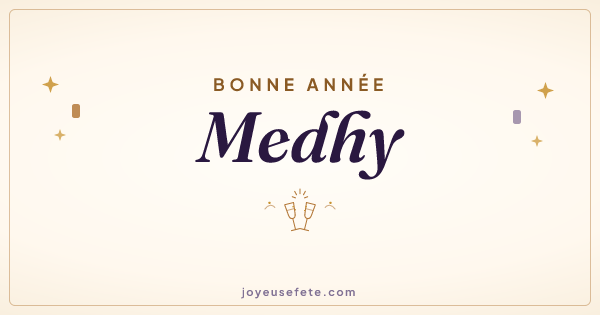 Image « Bonne année Medhy » au format large