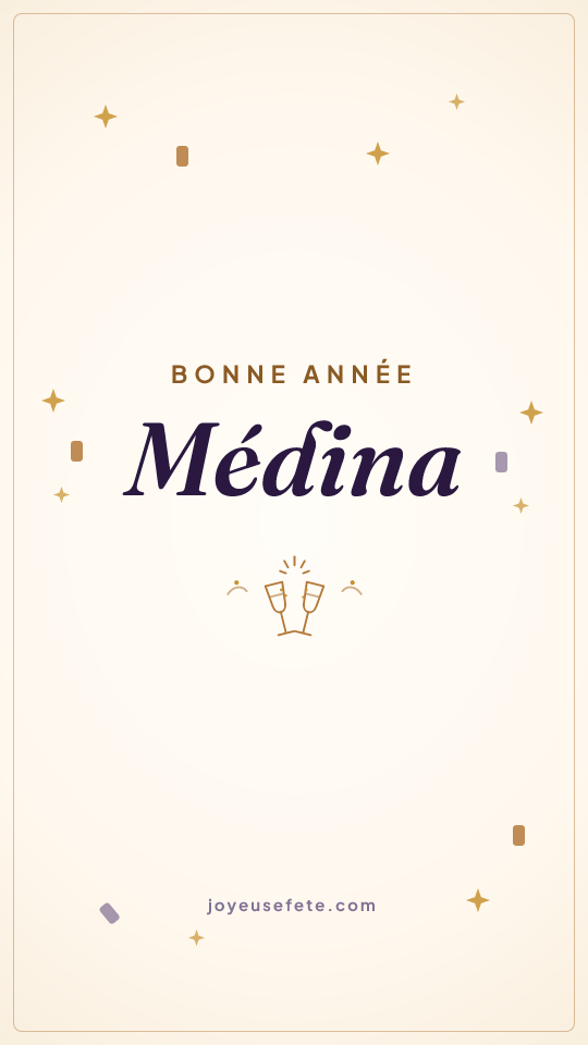 Image « Bonne année Médina » au format story