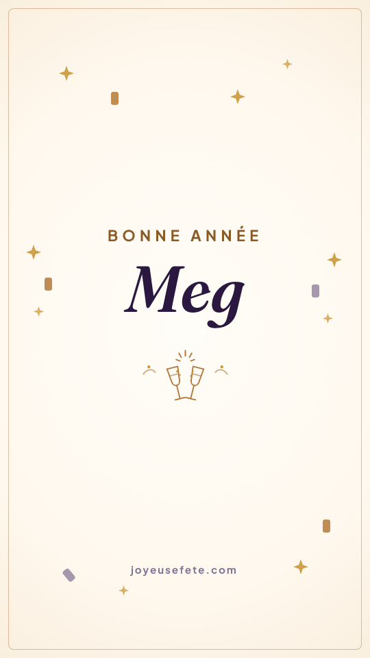 Image « Bonne année Meg » au format story