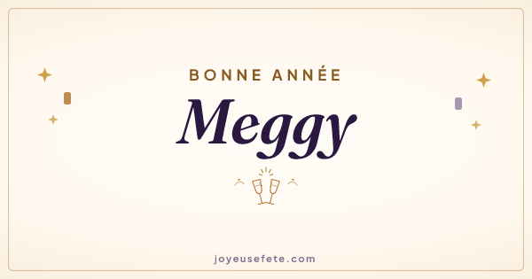 Image « Bonne année Meggy » au format large