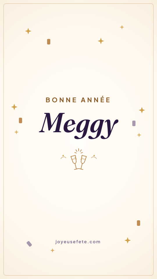 Image « Bonne année Meggy » au format story