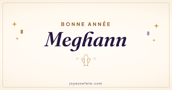 Image « Bonne année Meghann » au format large