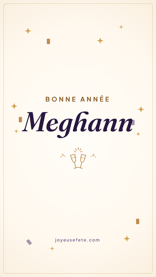 Image « Bonne année Meghann » au format story