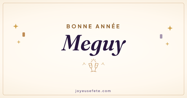 Image « Bonne année Meguy » au format large
