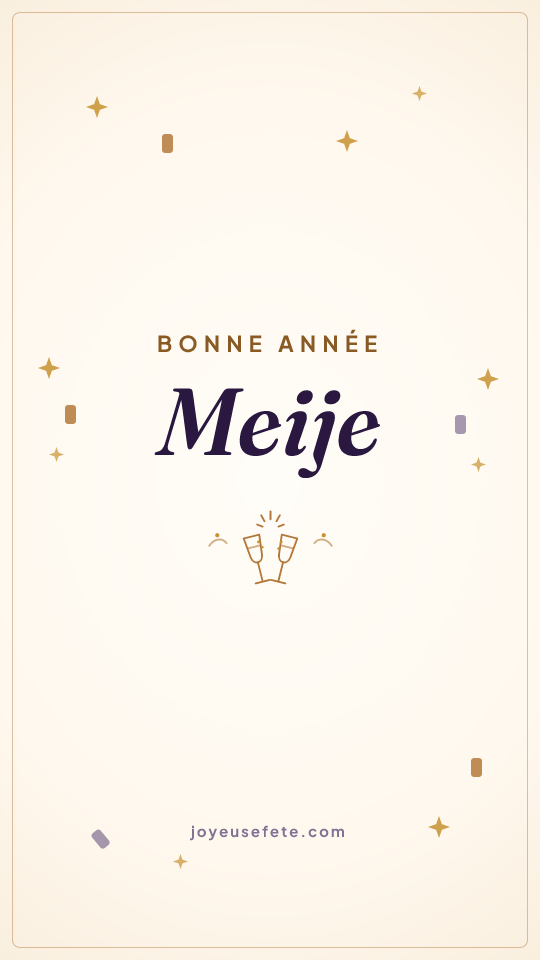 Image « Bonne année Meije » au format story